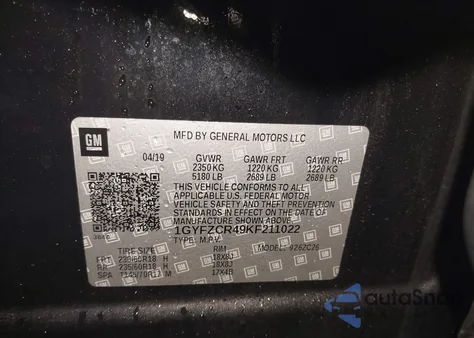 2019 Cadillac Xt4 Premium Luxury from USA, damaged, VIN 1GYFZCR49KF211022